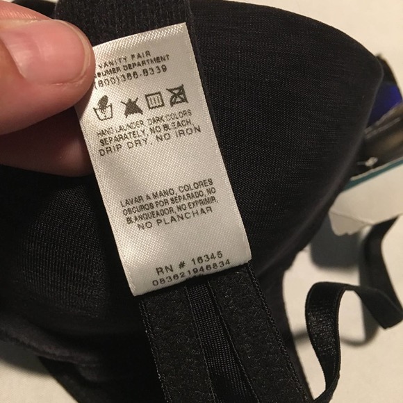 Vanity Fair 32C Style 75-208 Black Underwire Bra - Picture 5 of 9